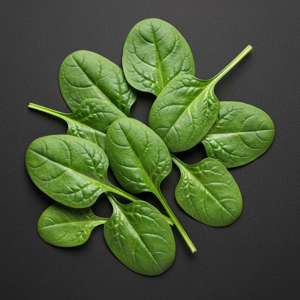 Fresh spinach - contains non-heme iron and vitamin C